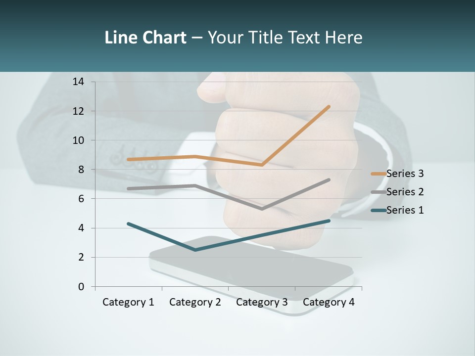 A Man In A Suit Holding A Business Card PowerPoint Template