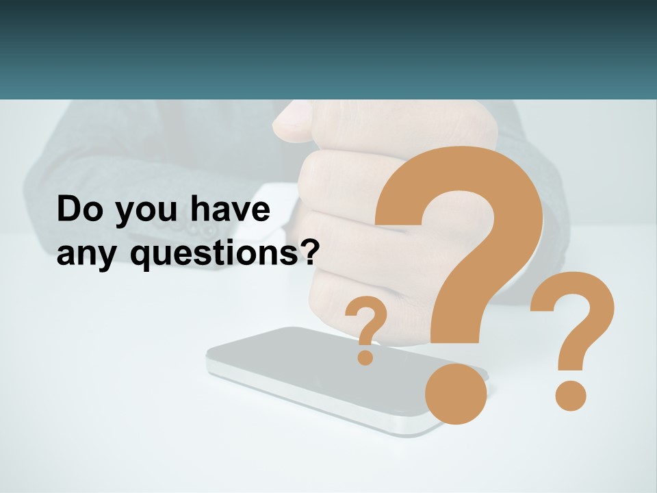 A Man In A Suit Holding A Business Card PowerPoint Template