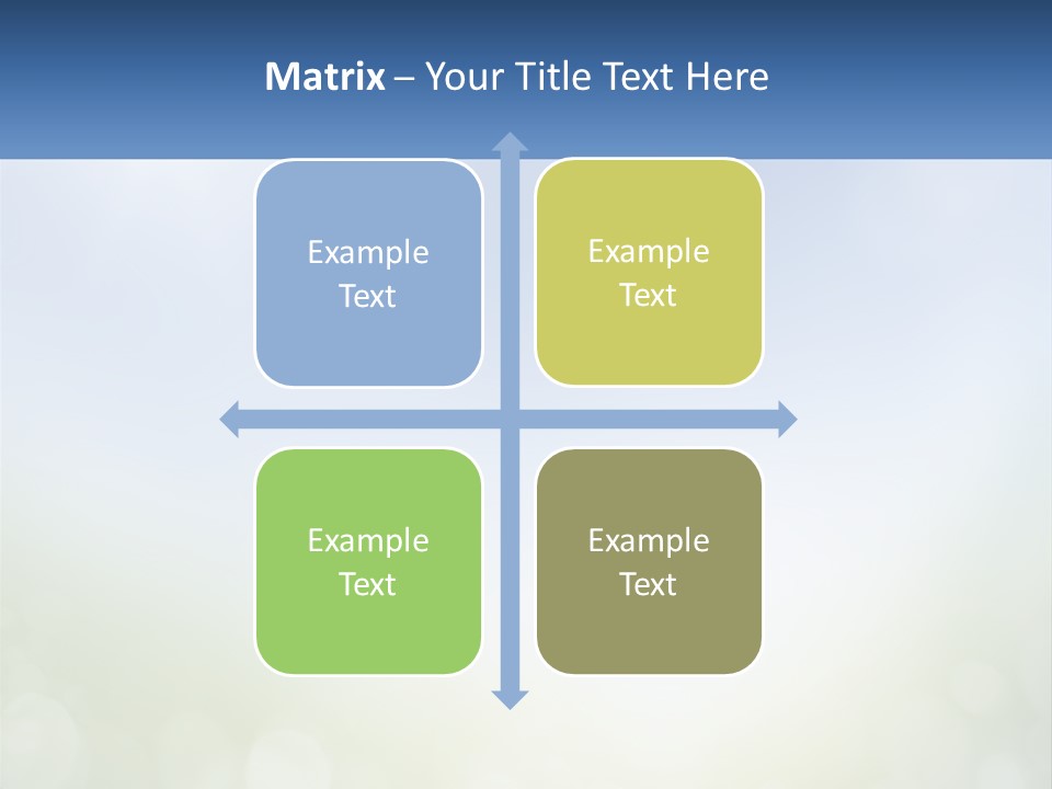 A Blue And Green Background With A Sky In The Background PowerPoint Template