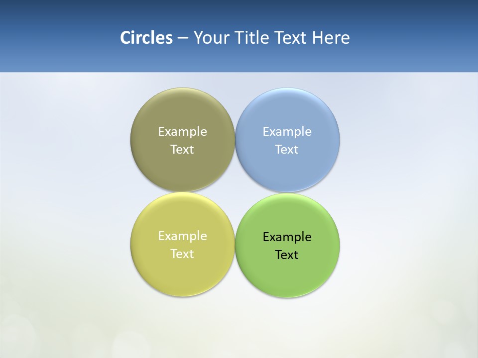 A Blue And Green Background With A Sky In The Background PowerPoint Template