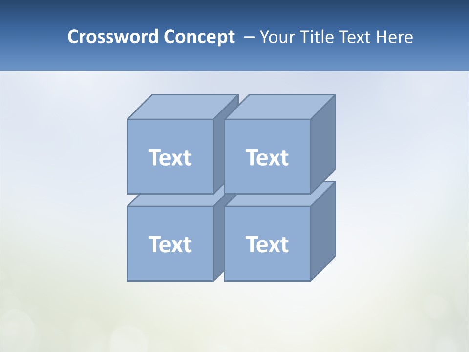 A Blue And Green Background With A Sky In The Background PowerPoint Template