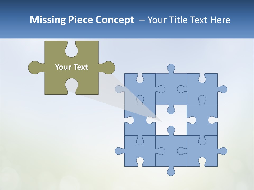 A Blue And Green Background With A Sky In The Background PowerPoint Template