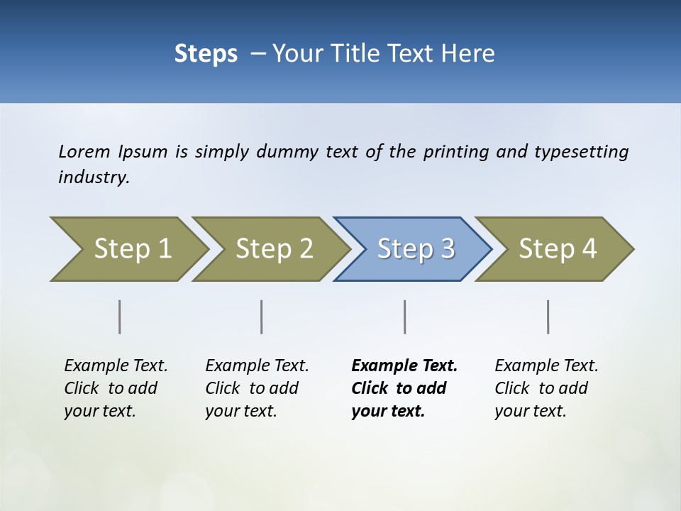 A Blue And Green Background With A Sky In The Background PowerPoint Template