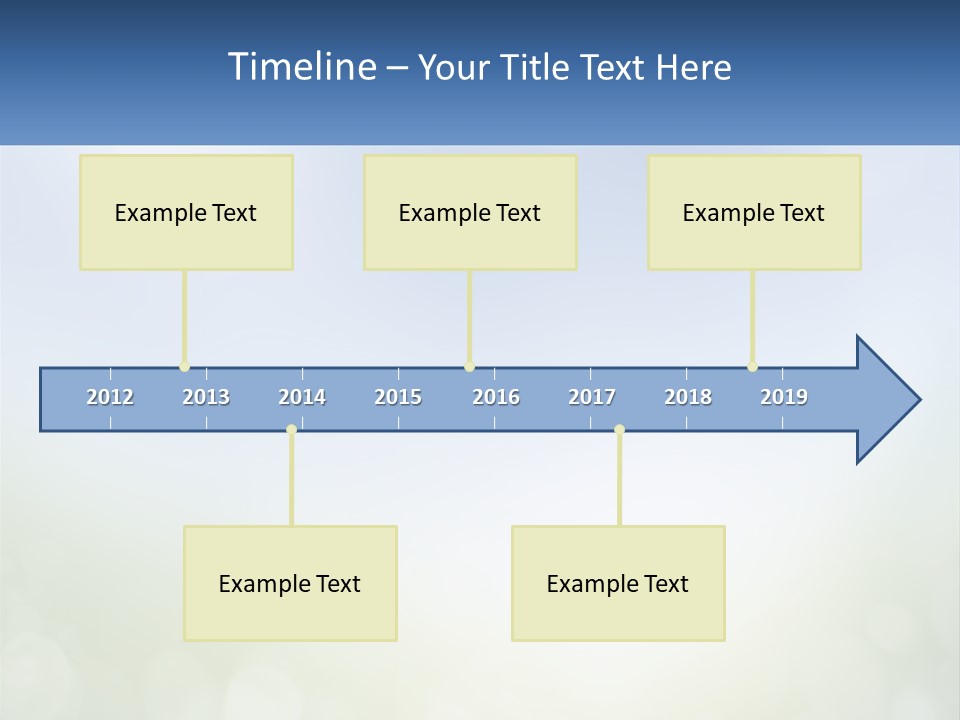 A Blue And Green Background With A Sky In The Background PowerPoint Template