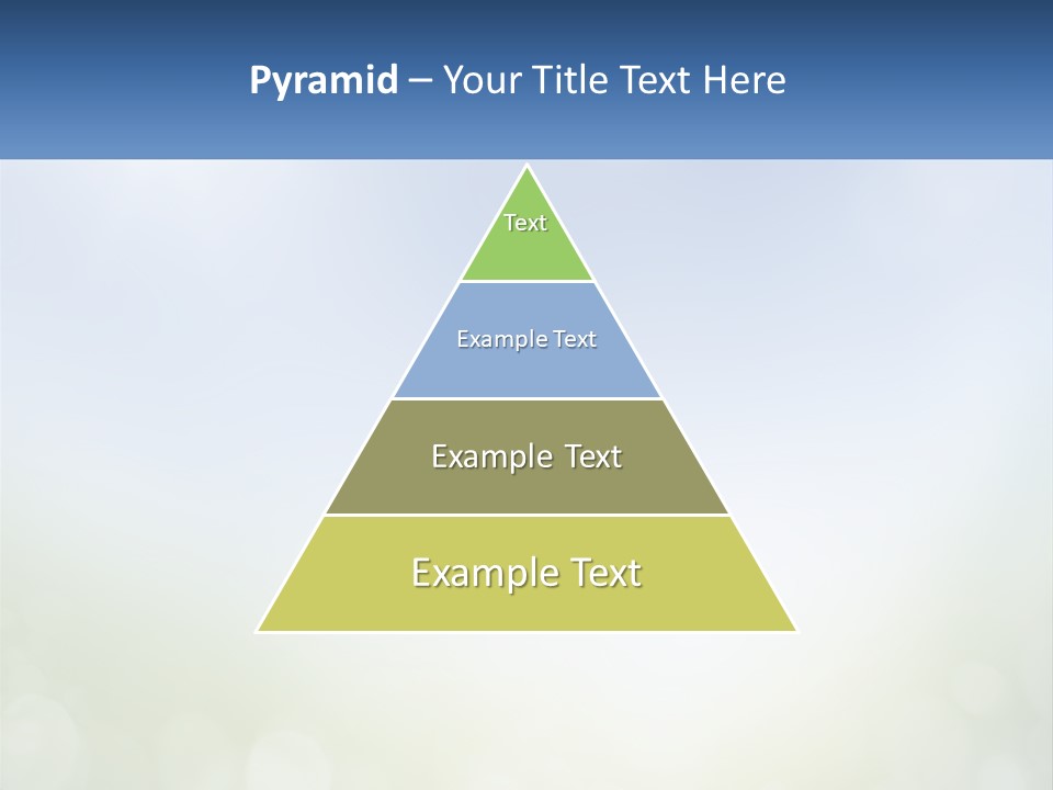 A Blue And Green Background With A Sky In The Background PowerPoint Template