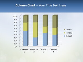 A Blue And Green Background With A Sky In The Background PowerPoint Template