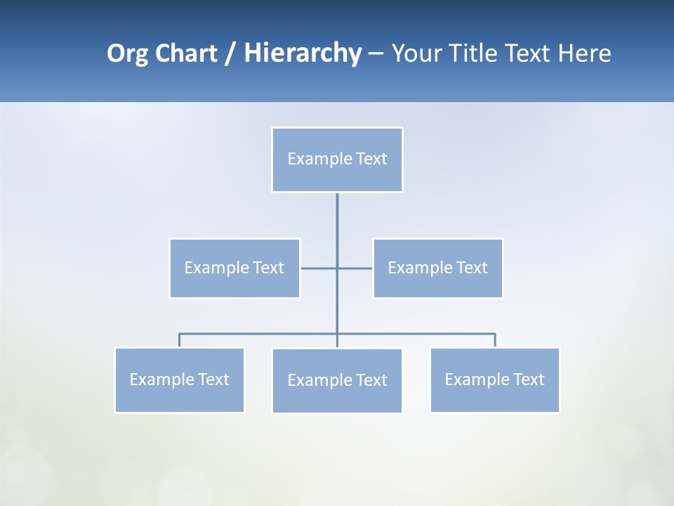 A Blue And Green Background With A Sky In The Background PowerPoint Template