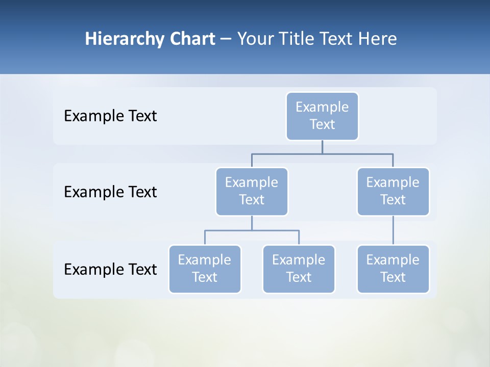 A Blue And Green Background With A Sky In The Background PowerPoint Template