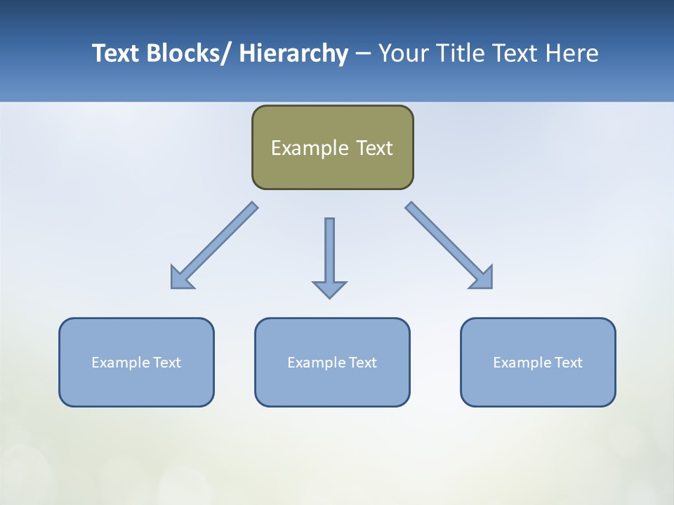 A Blue And Green Background With A Sky In The Background PowerPoint Template