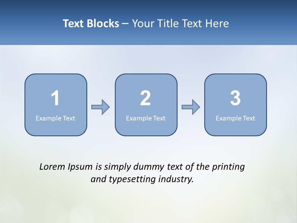 A Blue And Green Background With A Sky In The Background PowerPoint Template