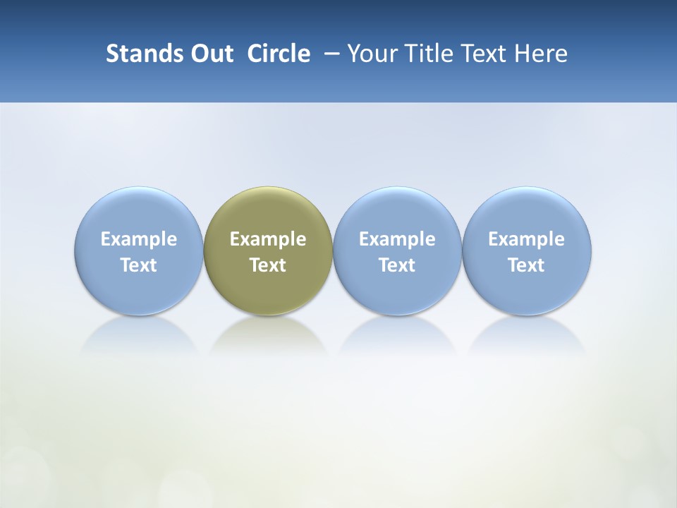 A Blue And Green Background With A Sky In The Background PowerPoint Template