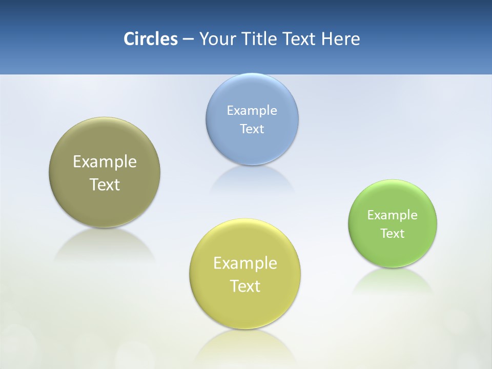 A Blue And Green Background With A Sky In The Background PowerPoint Template