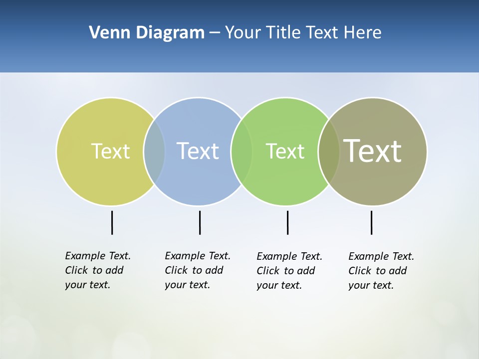 A Blue And Green Background With A Sky In The Background PowerPoint Template