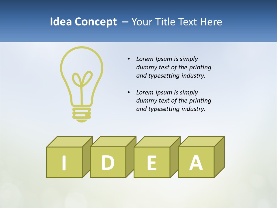 A Blue And Green Background With A Sky In The Background PowerPoint Template