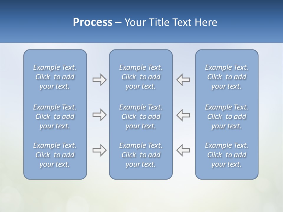 A Blue And Green Background With A Sky In The Background PowerPoint Template