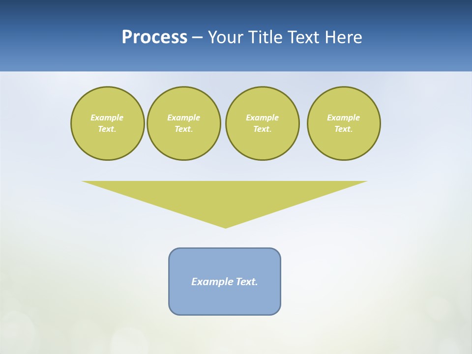 A Blue And Green Background With A Sky In The Background PowerPoint Template