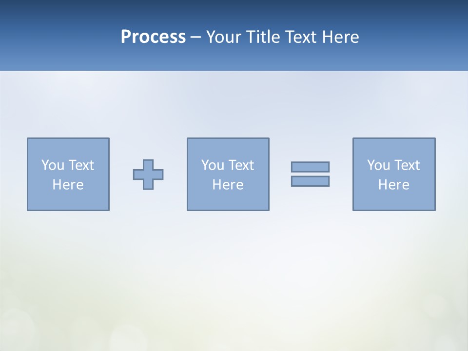 A Blue And Green Background With A Sky In The Background PowerPoint Template