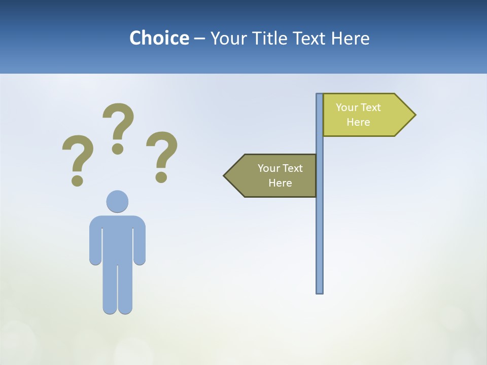 A Blue And Green Background With A Sky In The Background PowerPoint Template