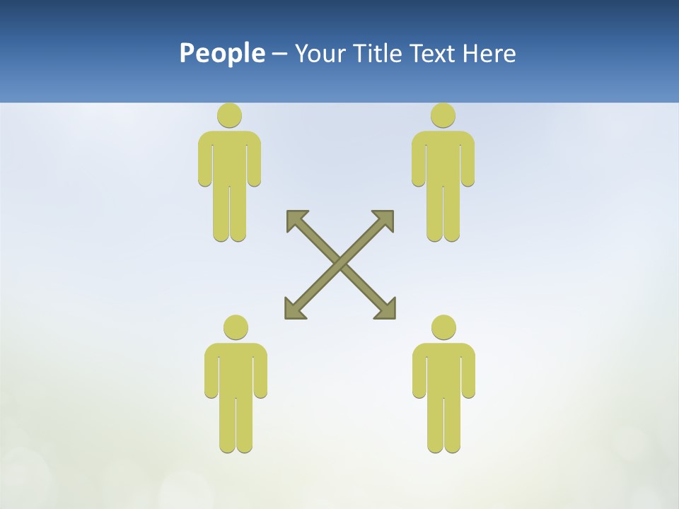 A Blue And Green Background With A Sky In The Background PowerPoint Template