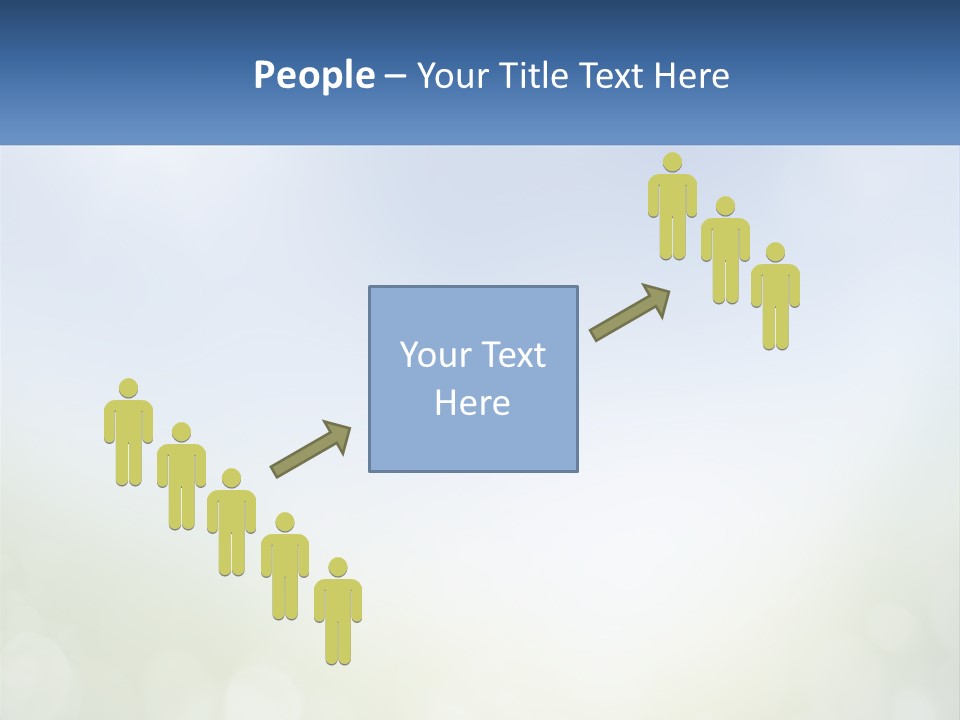 A Blue And Green Background With A Sky In The Background PowerPoint Template