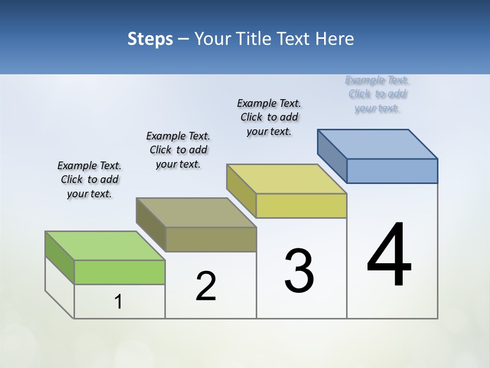 A Blue And Green Background With A Sky In The Background PowerPoint Template