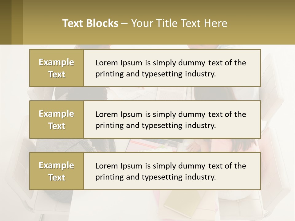 A Group Of People Sitting Around A White Table PowerPoint Template