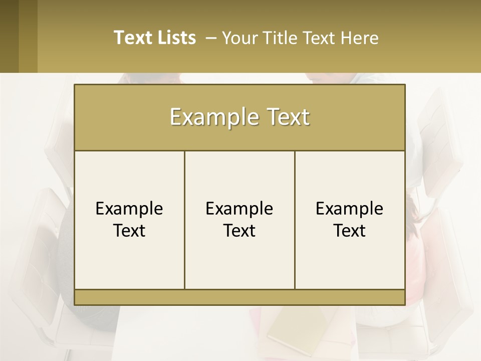 A Group Of People Sitting Around A White Table PowerPoint Template