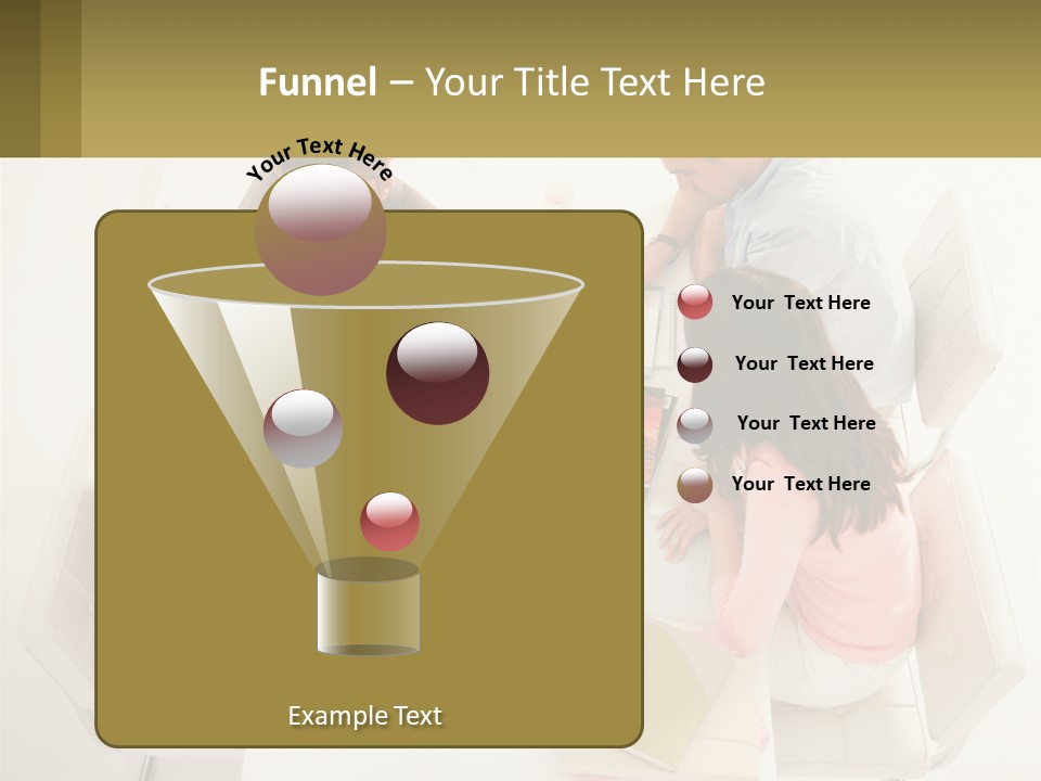 A Group Of People Sitting Around A White Table PowerPoint Template