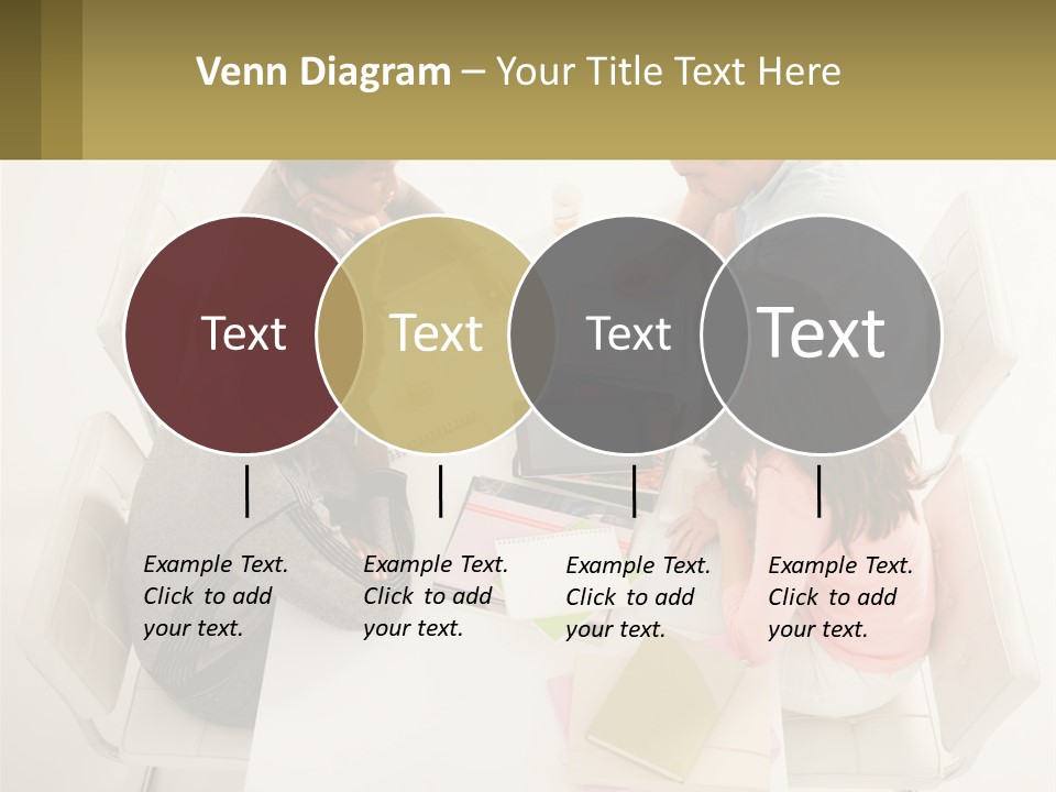 A Group Of People Sitting Around A White Table PowerPoint Template