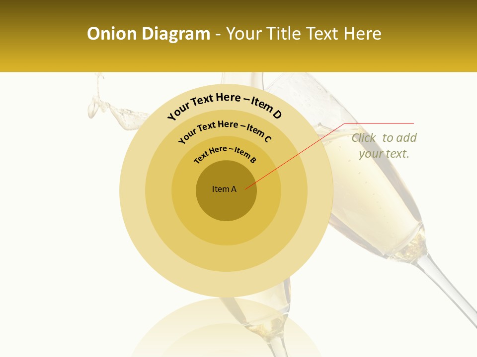 Two Glasses Of Champagne Being Filled With Liquid PowerPoint Template