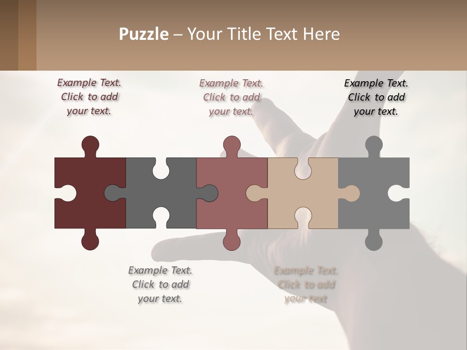A Person Holding Their Hand Up To The Sky PowerPoint Template