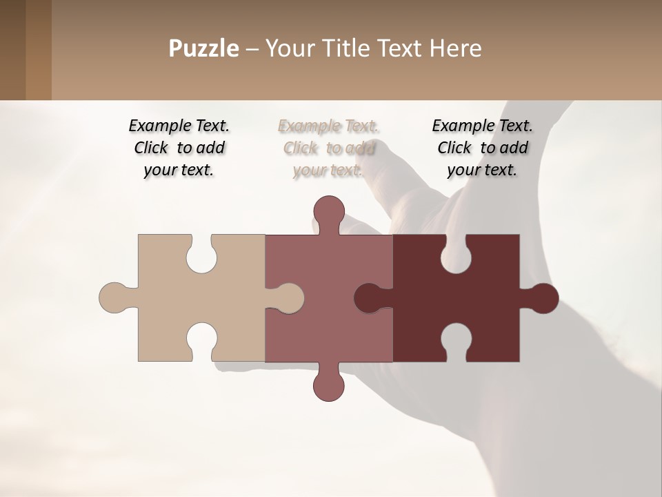 A Person Holding Their Hand Up To The Sky PowerPoint Template