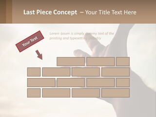 A Person Holding Their Hand Up To The Sky PowerPoint Template