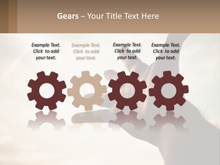A Person Holding Their Hand Up To The Sky PowerPoint Template