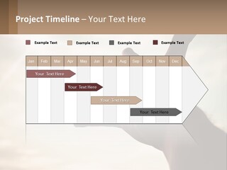 A Person Holding Their Hand Up To The Sky PowerPoint Template