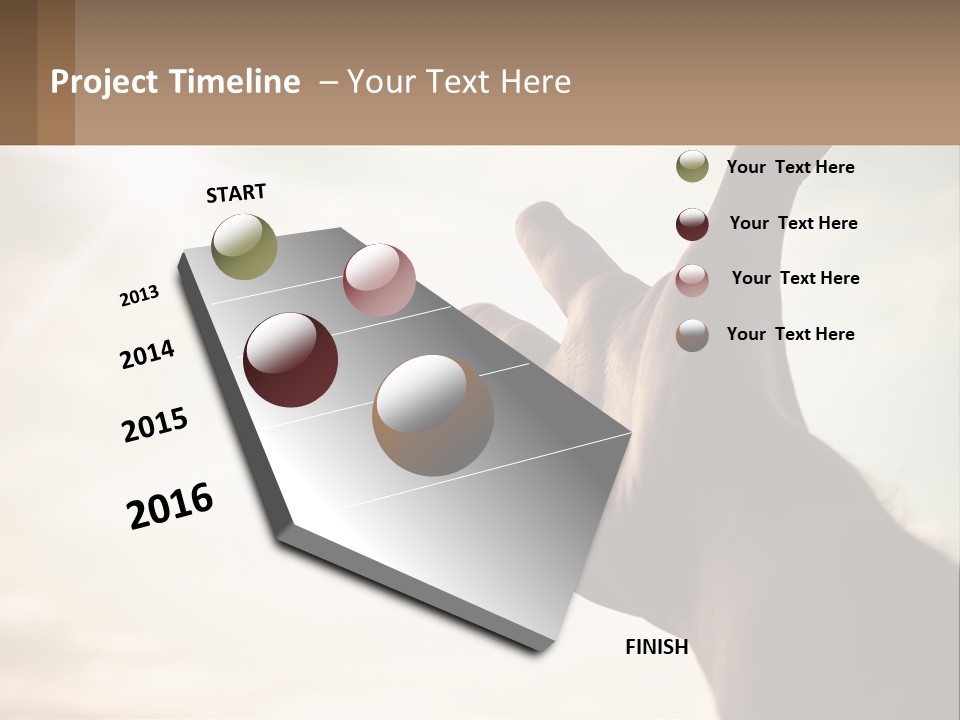 A Person Holding Their Hand Up To The Sky PowerPoint Template
