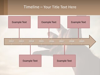 A Person Holding Their Hand Up To The Sky PowerPoint Template
