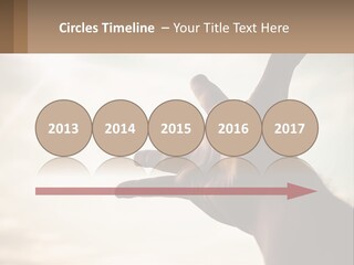 A Person Holding Their Hand Up To The Sky PowerPoint Template