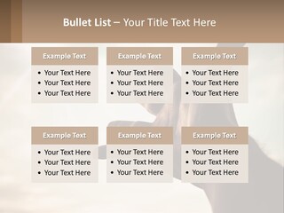 A Person Holding Their Hand Up To The Sky PowerPoint Template