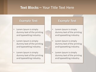 A Person Holding Their Hand Up To The Sky PowerPoint Template
