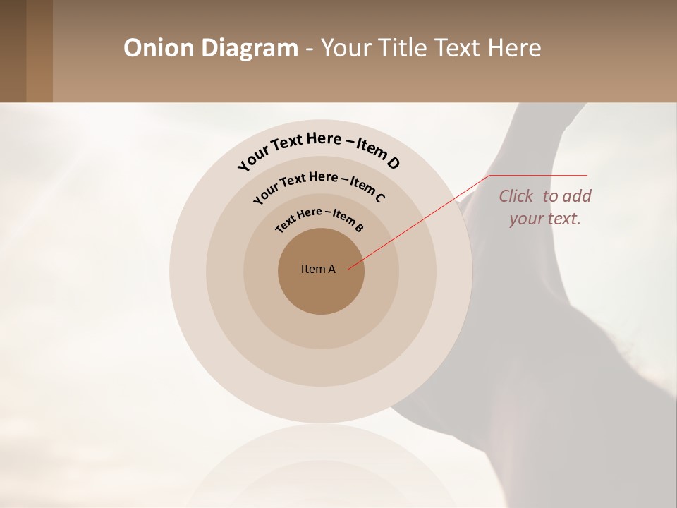 A Person Holding Their Hand Up To The Sky PowerPoint Template