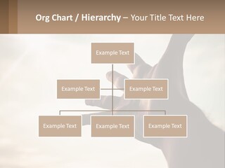 A Person Holding Their Hand Up To The Sky PowerPoint Template
