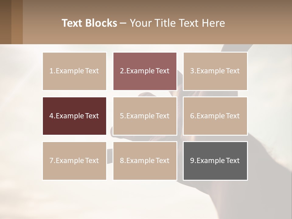 A Person Holding Their Hand Up To The Sky PowerPoint Template
