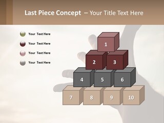 A Person Holding Their Hand Up To The Sky PowerPoint Template
