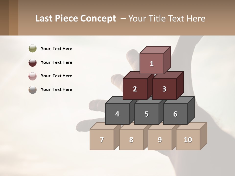 A Person Holding Their Hand Up To The Sky PowerPoint Template
