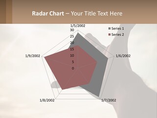 A Person Holding Their Hand Up To The Sky PowerPoint Template