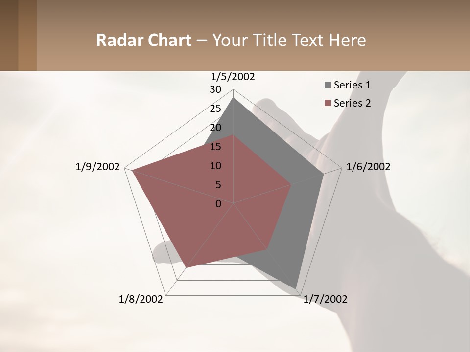 A Person Holding Their Hand Up To The Sky PowerPoint Template