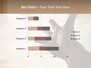A Person Holding Their Hand Up To The Sky PowerPoint Template