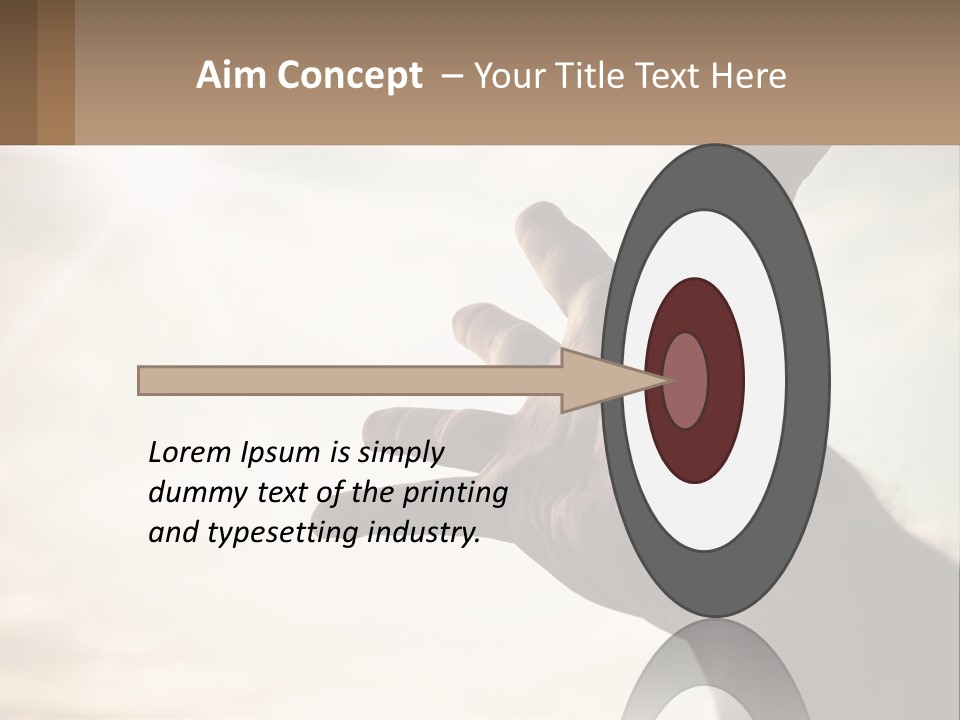 A Person Holding Their Hand Up To The Sky PowerPoint Template