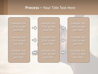 A Person Holding Their Hand Up To The Sky PowerPoint Template